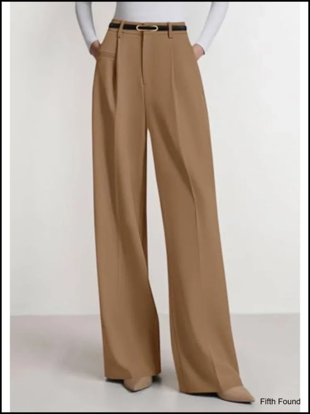 Wide Leg Dress Pants Business Casual Flowy Work Palazzo Trousers High Waisted